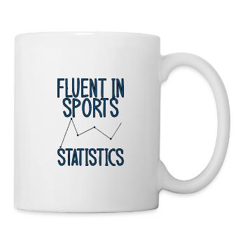 Fluent In Sports Statistics 2 - Mug - white - Right