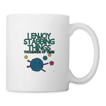 J’aime poignarder des milliers de fois 4 - Mug blanc - blanc - Droite