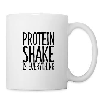 Shake protéiné est tout 3 - Mug blanc - blanc - Droite