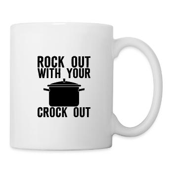 Rock Out avec votre Crock Out - Mug blanc - blanc - Droite