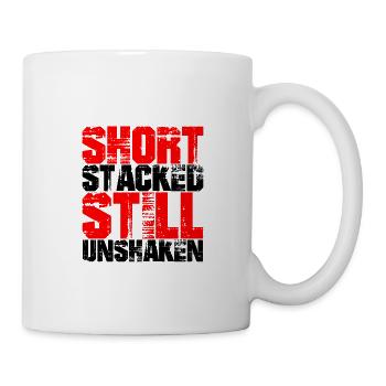 Court, empilé, toujours inébranlable 2 - Mug blanc - blanc - Droite