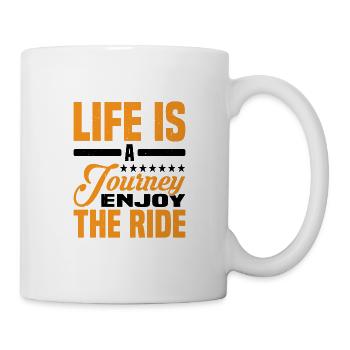 La vie est un voyage, profitez de la balade 2 - Mug blanc - blanc - Droite