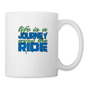 La vie est un voyage, profitez de la balade 3 - Mug blanc - blanc - Droite