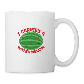 J’ai porté une pastèque 12 - Mug blanc - blanc - Droite