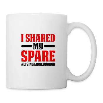 J’ai partagé mon #livingkidneydonor de rechange 9 - Mug blanc - blanc - Droite
