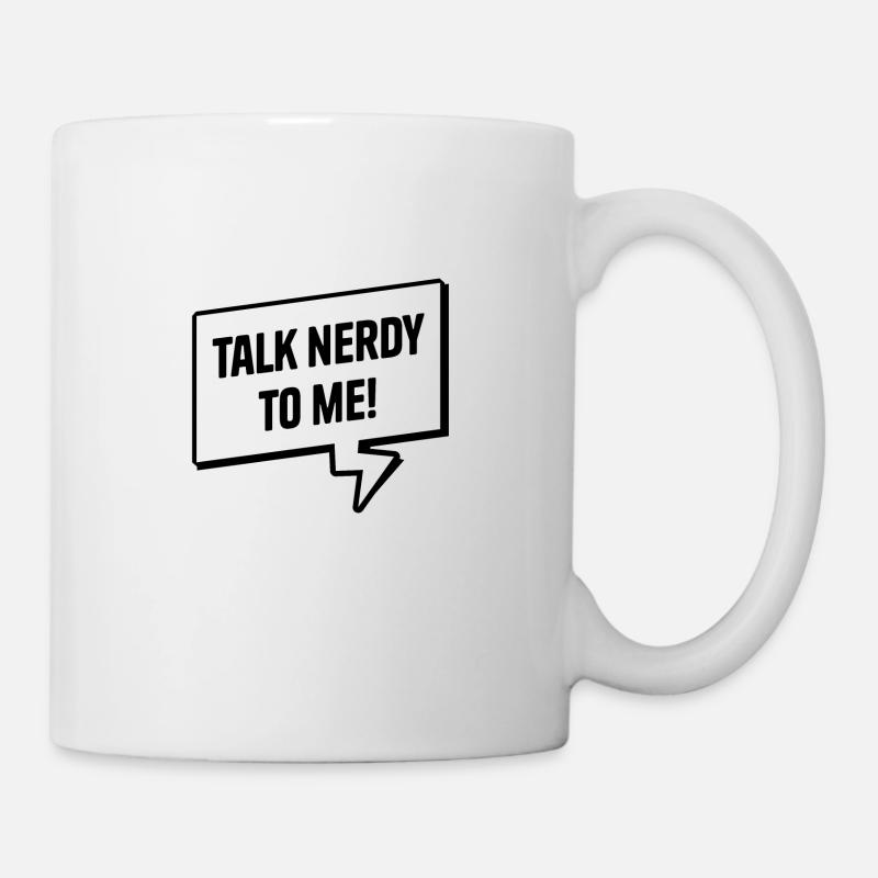 4&8 => parlez-moi de nerdy ! - Mug blanc - blanc