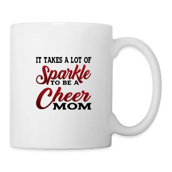 It Takes A Lot Of Sparkle To Be A Cheer Mom 2 - Mug - white - Right