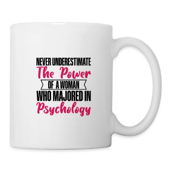 The Power Of A Woman Who Majored In Psychology - Mug - white - Right