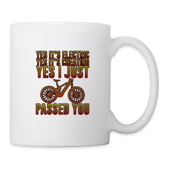 It's Electric, It's Cheating, I Just Passed You 3 - Tasse - Weiß - Rechts