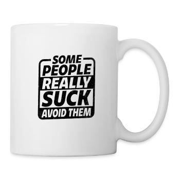 Certaines personnes sont vraiment nulles pour les éviter - Mug blanc - blanc - Droite