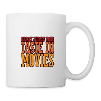 Juge tranquillement vos goûts dans les films 3 - Mug blanc - blanc - Droite