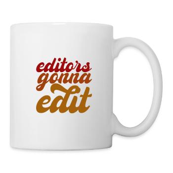 Les éditeurs vont modifier - Mug blanc - blanc - Droite