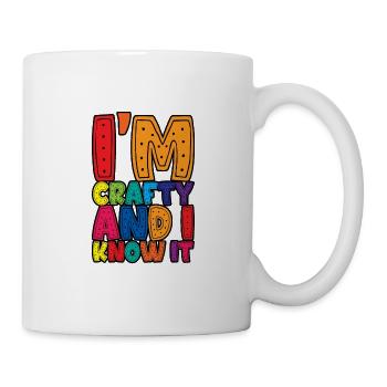I'm Crafty And I Know It 3 - Tasse - Weiß - Rechts