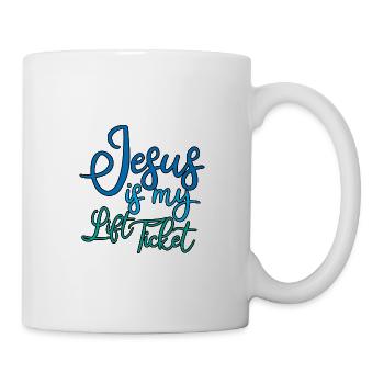 Jesus Is My Lift Ticket 2 - Mug - white - Right