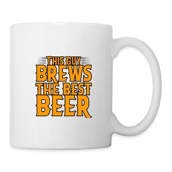 Ce gars brasse la meilleure bière 2 - Mug blanc - blanc - Droite