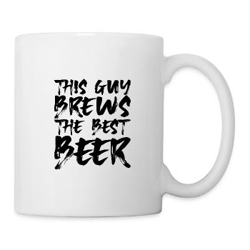 Ce gars brasse la meilleure bière 4 - Mug blanc - blanc - Droite