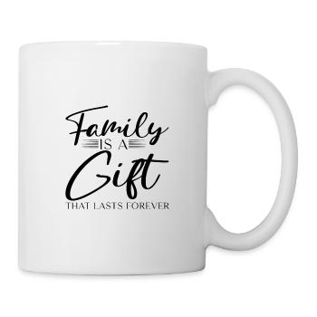 La famille est un cadeau qui dure pour toujours - Mug blanc - blanc - Droite