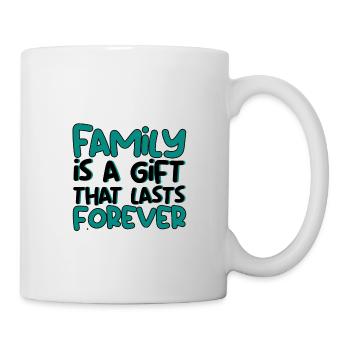 La famille est un cadeau qui dure pour toujours 3 - Mug blanc - blanc - Droite