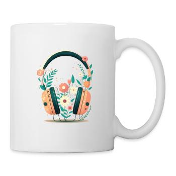 Le nouveau Flower Headset 1 - Mug blanc - blanc - Droite