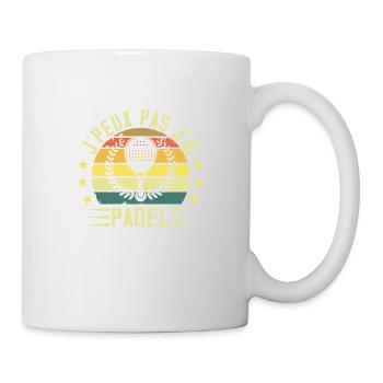 J'peux Pas J'ai Padel - Padel Raquette Padeliste - Mug blanc - blanc - Droite