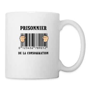 prisonnier de la consommation - Mug blanc - blanc - Droite