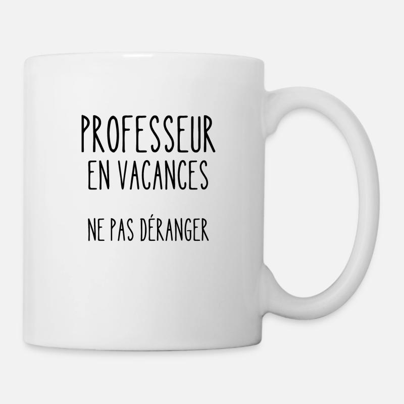professeur en vacances - Mug blanc - blanc