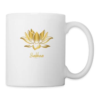 Lotusblüte Gold Svabhava: Selbstentfaltung - Tasse - Weiß - Rechts