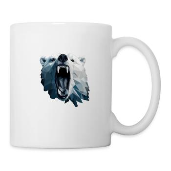 Geometric Style Polar Bear - Mug - white - Right