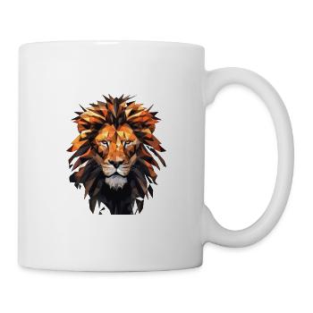 Geometric Lion Animation - Mug - white - Right