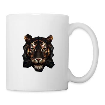 Geometric Tiger Animation - Mug - white - Right