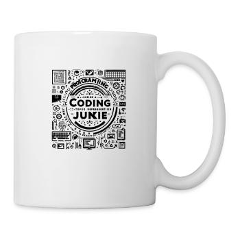 Accro au codage 8 - Mug blanc - blanc - Droite