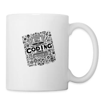 Coding Junkie 9 - Tasse - Weiß - Rechts