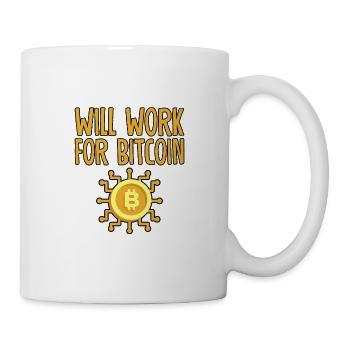 Will Work For Bitcoin 4 - Mug - white - Right