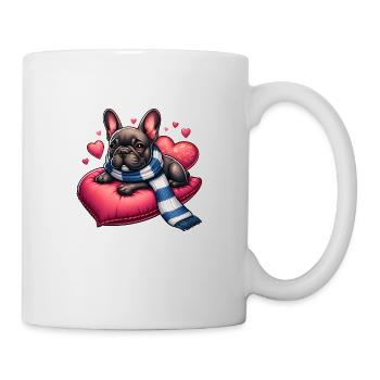 Amour bouledogue français - Mug blanc - blanc - Droite