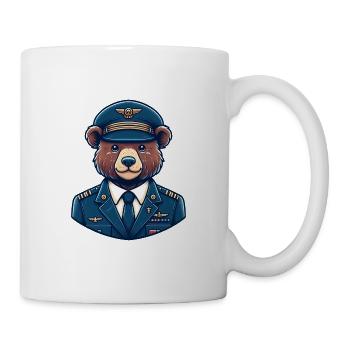Cute Bear Pilot - Tasse - Weiß - Rechts