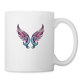 Icône d’aile - Mug blanc - blanc - Droite