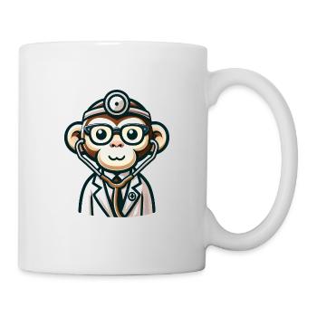 Cute Monkey Doctor - Mug - white - Right
