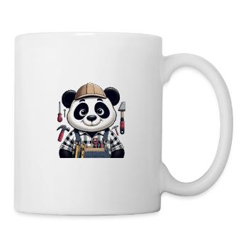 Artisan panda mignon - Mug blanc - blanc - Droite
