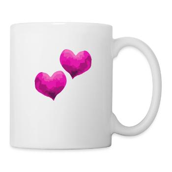 Coeurs Amour Amoureux Mariage - Mug blanc - blanc - Droite