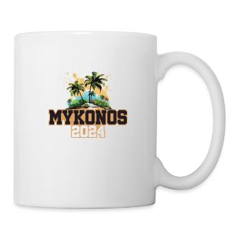 Mykonos 2024 Reisen Urlaub - Tasse - Weiß - Rechts