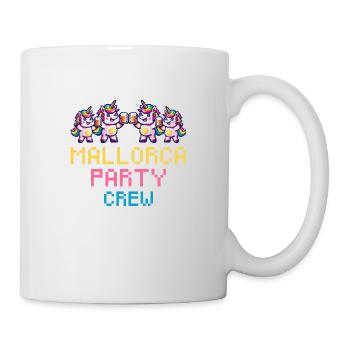 Licorne Majorque Party Crew Drôle - Mug blanc - blanc - Droite