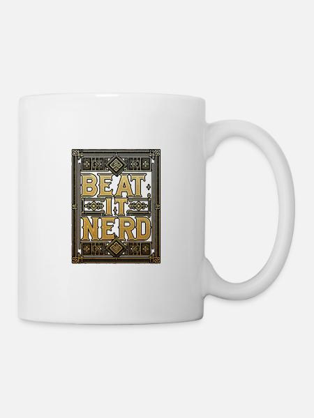 Beat it Nerd 13 - Tasse - Weiß