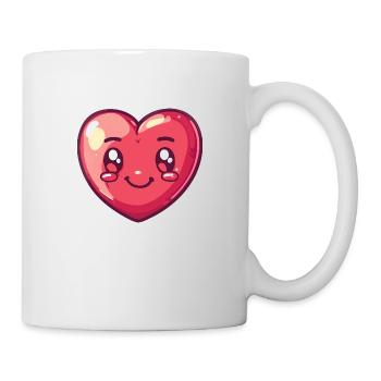 Coeur Amour Mignon En Amour - Mug blanc - blanc - Droite