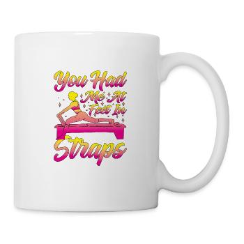 Tu m’as eu aux pieds dans les sangles 41 - Mug blanc - blanc - Droite