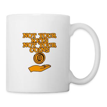 Not Your Keys Not Your Coins 2 - Tasse - Weiß - Rechts