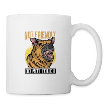 Pas amical, ne pas toucher 38 - Mug blanc - blanc - Droite