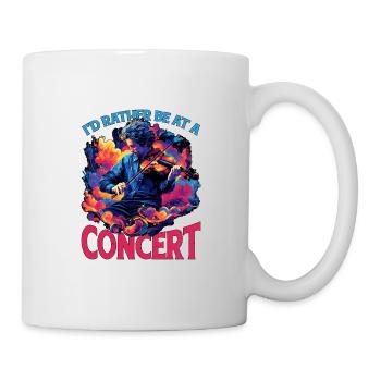 Je préfère être à un concert 9 - Mug blanc - blanc - Droite