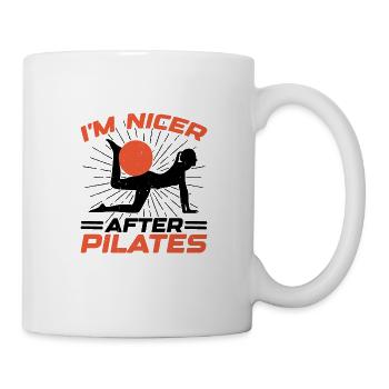 I'm Nicer After Pilates 2 - Tasse - Weiß - Rechts