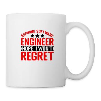 Aspiring Software Engineer, Hope I Won't Regret 2 - Mug - white - Right