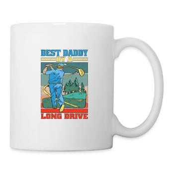 Best Daddy By A Long Drive 3 - Tasse - Weiß - Rechts